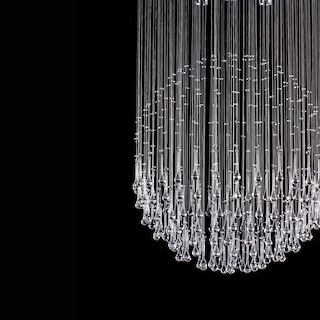 Foto 4 | Candil Colgante Gamalux Williams Krystal Esfera-gota 9 Luces