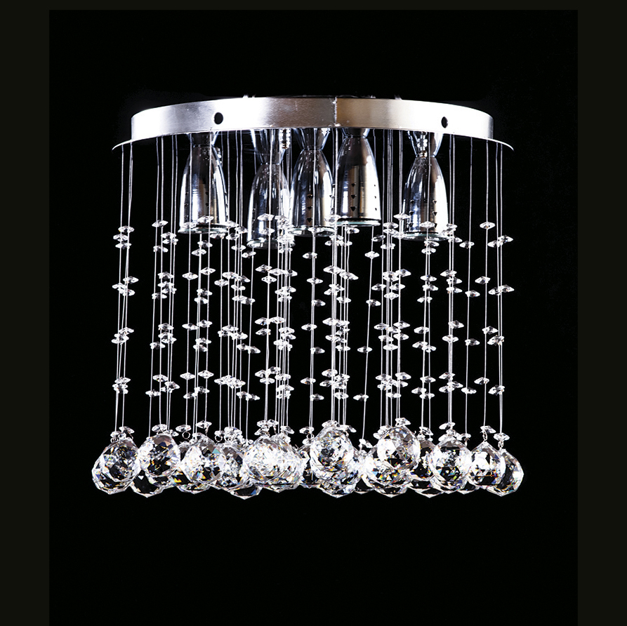 Foto 2 | Candil Colgante Gamalux Williams Krystal Redondo de 5 Luces