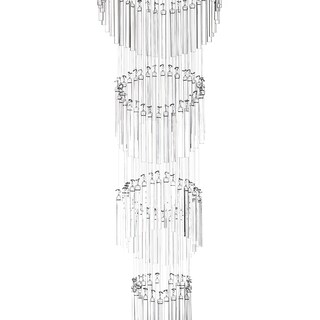 Foto 2 | Candil Colgante Gamalux Williams Krystal Aros-Bastón 6 Luces