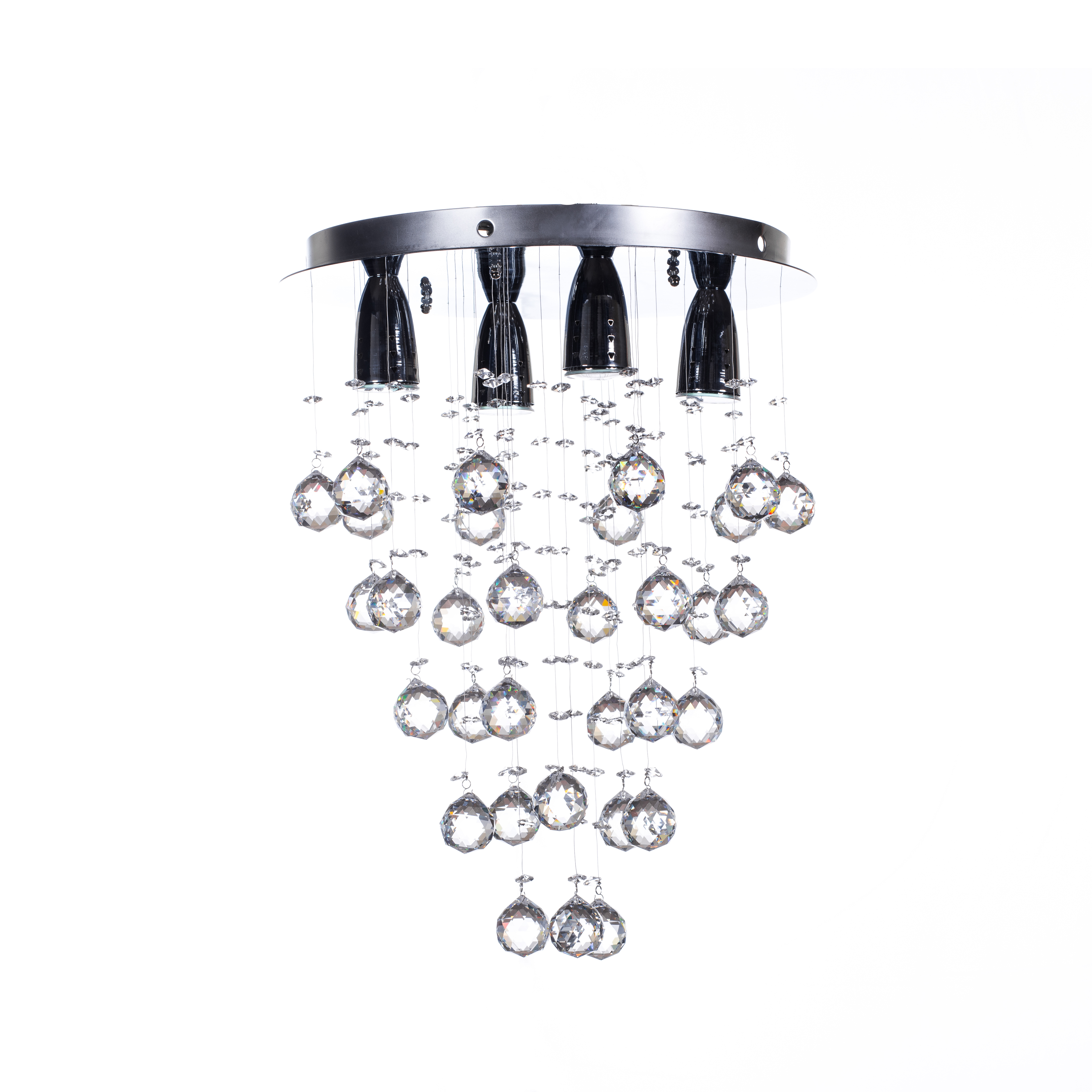 Foto 1 | Candil Colgante Gamalux Williams Krystal Uvas de 4 Luces