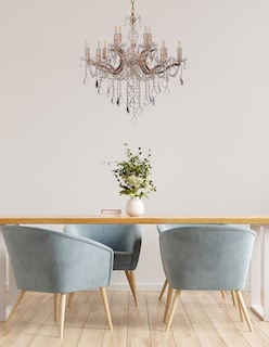 Foto 6 | Candil Colgante Gamalux María Theresa Cristal de 12 Luces Dorado