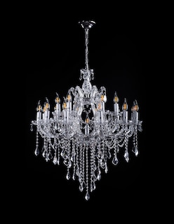 Foto 3 | Candil Colgante Gamalux María Theresa Cristal de 19 Luces Cromado