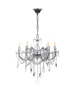 Foto 1 | Candil Colgante Gamalux María Theresa Cristal De 6 Luces Cromado