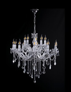 Foto 3 | Candil Colgante Gamalux María Theresa Cristal De 15 Luces Cromado