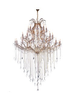 Foto 1 | Candil Colgante Gamalux María Theresa Cristal de 40 Luces Dorado