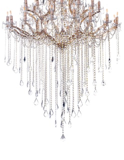 Foto 2 | Candil Colgante Gamalux María Theresa Cristal de 40 Luces Dorado