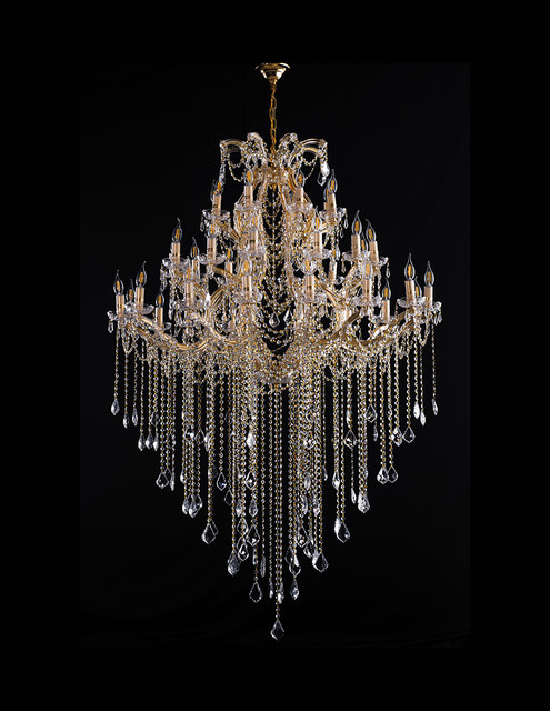 Foto 3 | Candil Colgante Gamalux María Theresa Cristal de 40 Luces Dorado