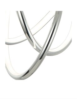 Foto 2 | Lámpara Iluminación Luz Vic Infinitum Doble Círculo Cromo
