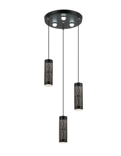 Foto 1 | Lampara Colgante Cilindro 3 Luces