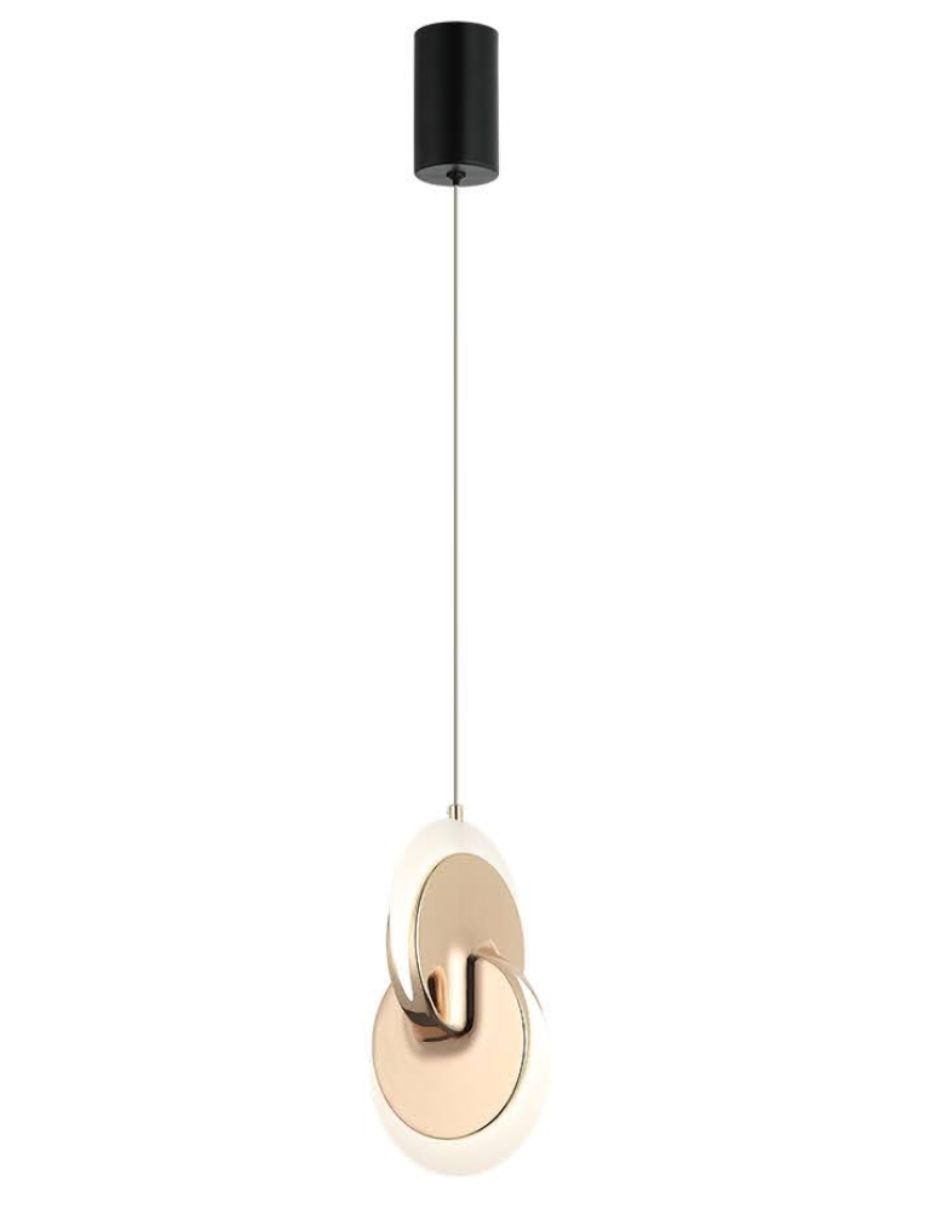 Foto 2 pulgar | Lámpara Iluminación Luz Vic Aro Colgante Cobre