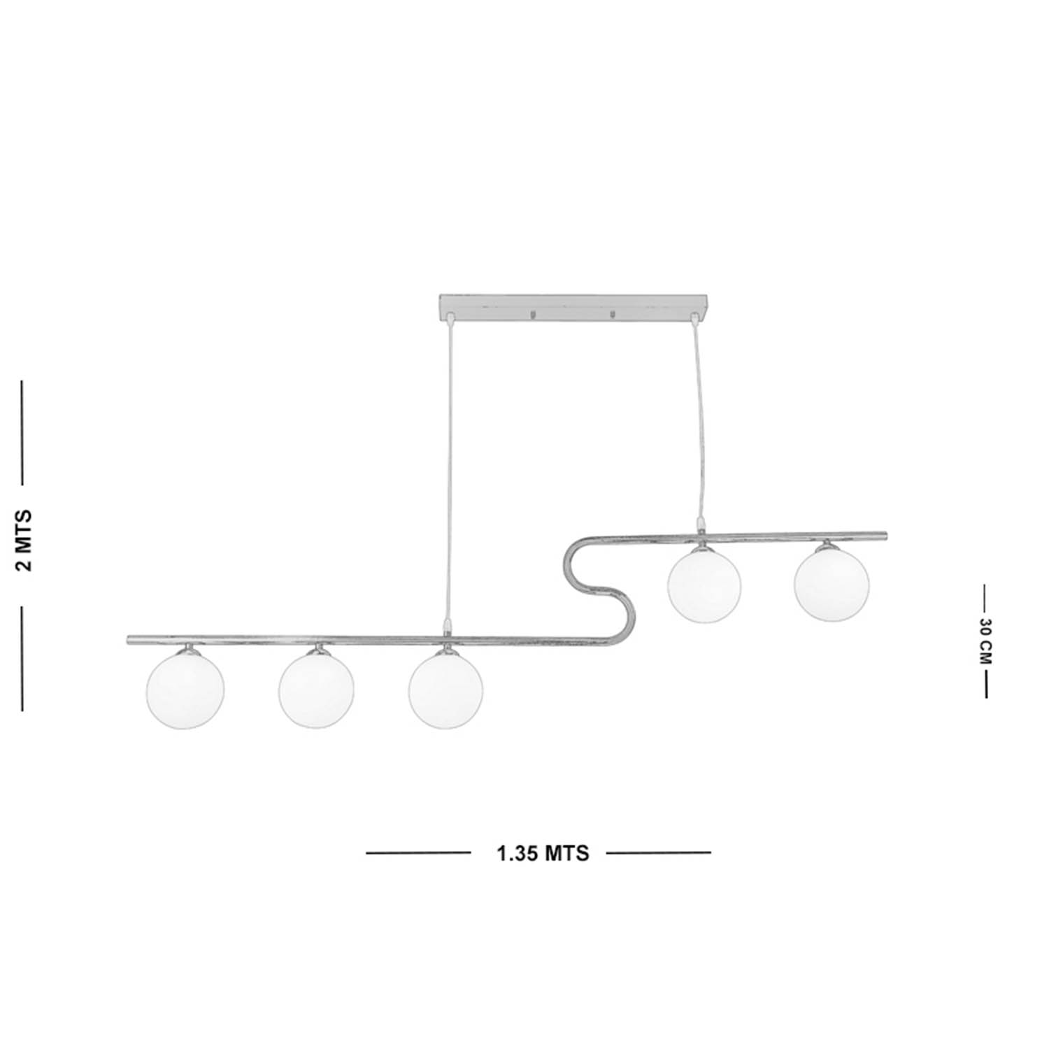 Foto 5 | Lámpara Candil Luxica Lighting Dorada