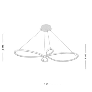 Foto 5 | Lámpara Colgante Led Klee Luxica Lighting Cromo