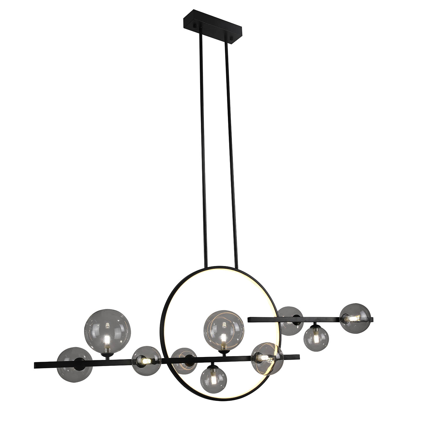 Foto 3 pulgar | Lámpara Candil Colgante Led Morae Luxica Lighting Negro