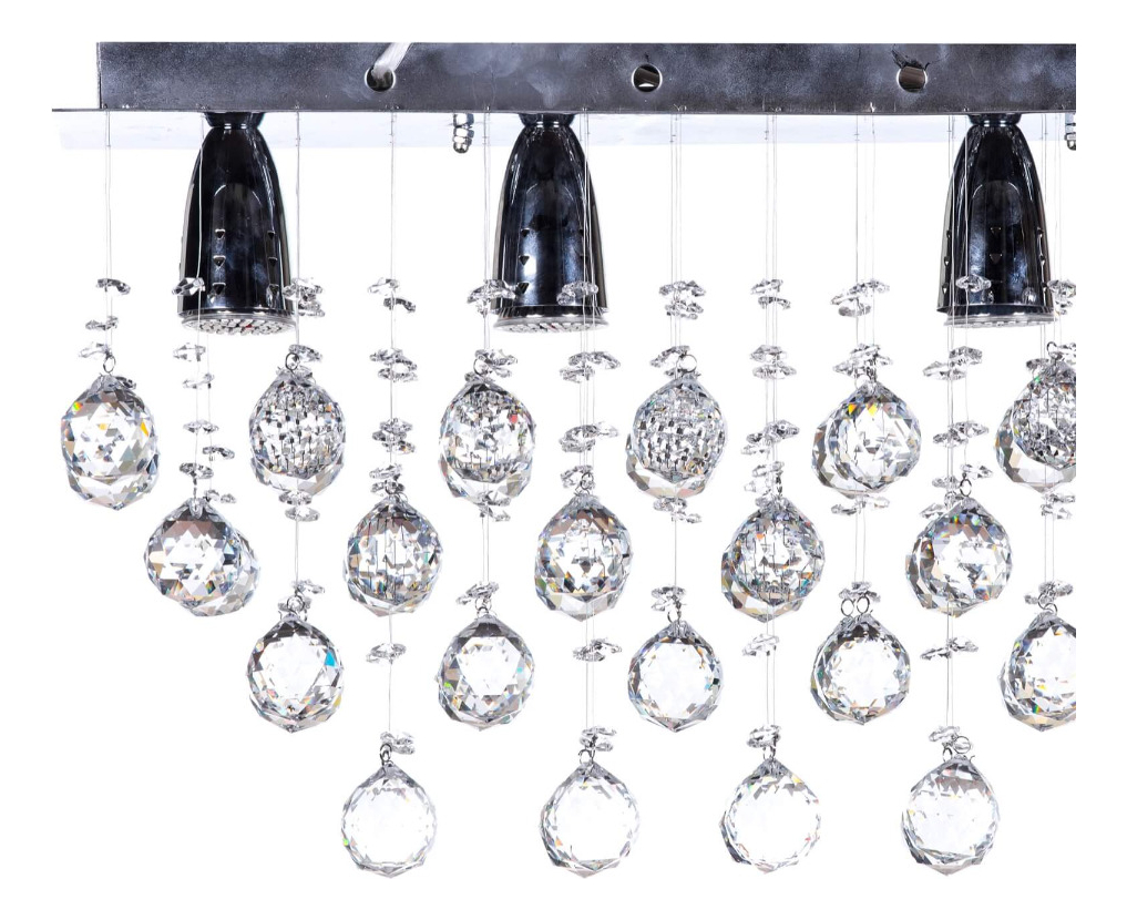 Foto 2 | Candil Colgante Gamalux Williams Krystal Texas De 4 Luces