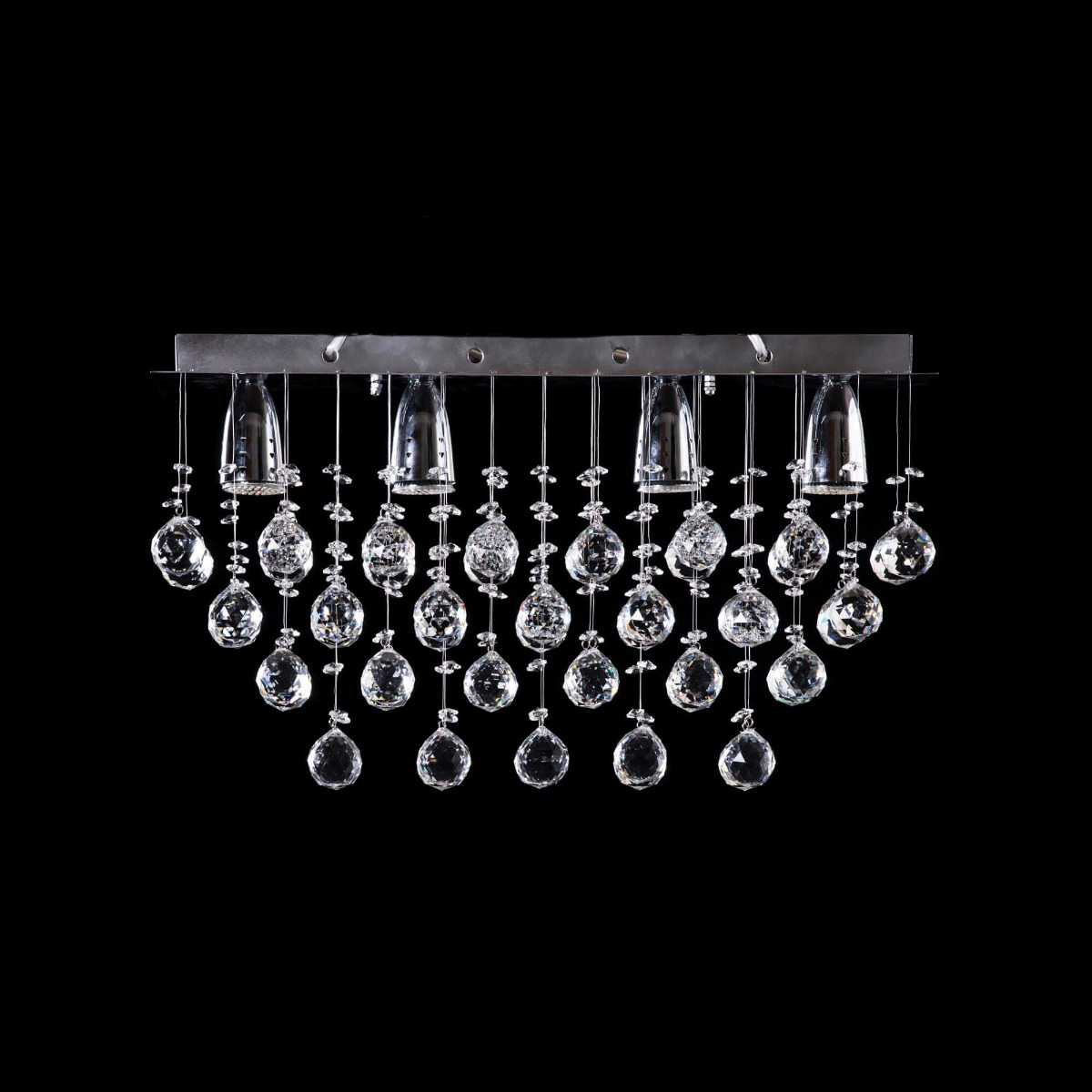 Foto 4 pulgar | Candil Colgante Gamalux Williams Krystal Texas De 4 Luces
