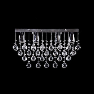 Foto 3 | Candil Colgante Gamalux Williams Krystal Texas De 4 Luces