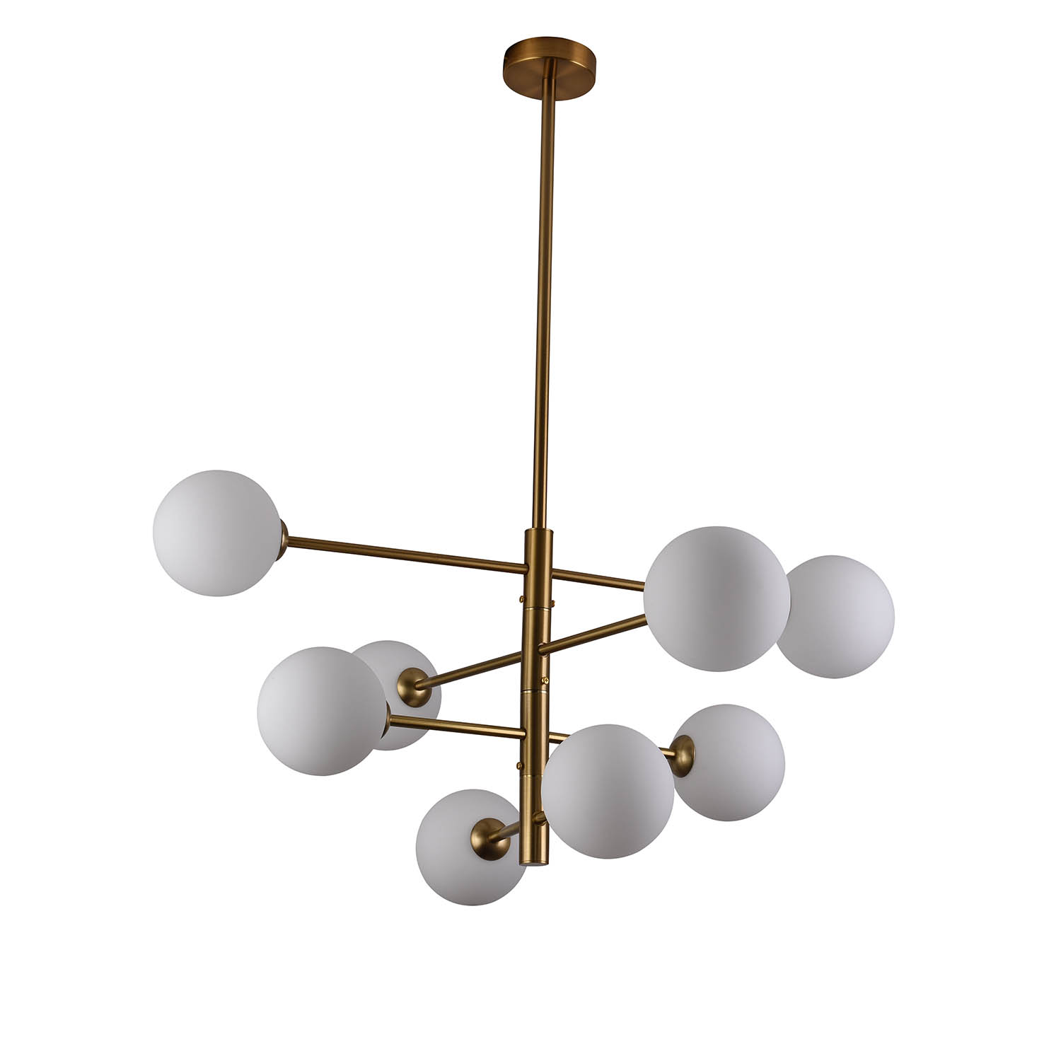 Foto 4 pulgar | Lámpara Candil Colgante Esferas De Cristal Avenila Luxica Lighting Dorado