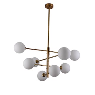 Foto 3 | Lámpara Candil Colgante Esferas De Cristal Avenila Luxica Lighting Dorado