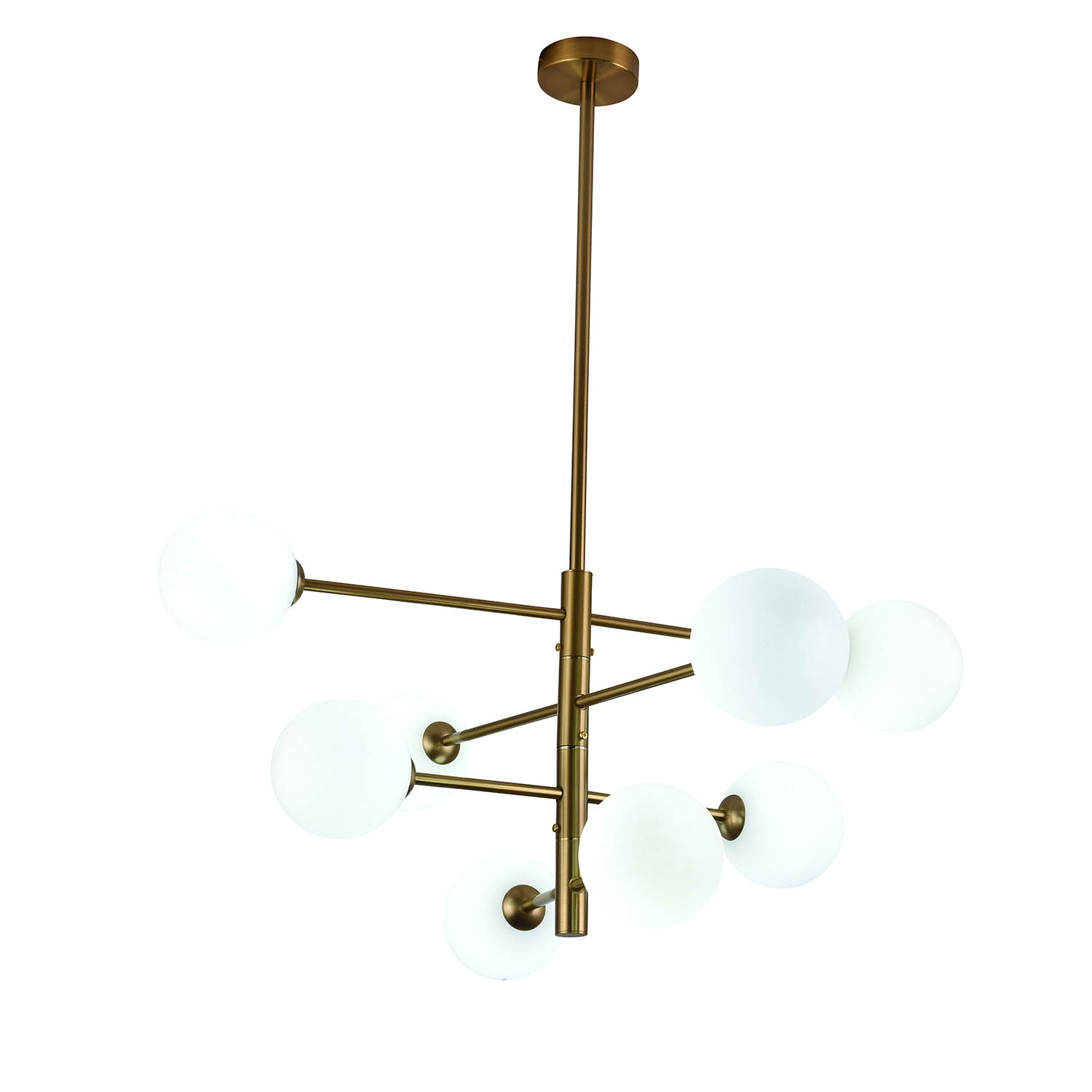 Foto 5 pulgar | Lámpara Candil Colgante Esferas De Cristal Avenila Luxica Lighting Dorado