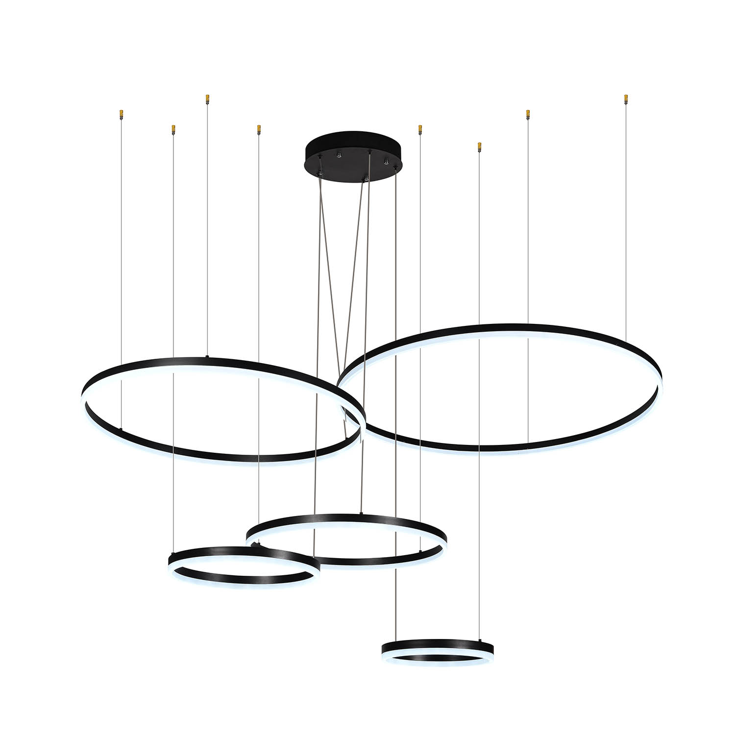 Foto 4 | Lámpara Candil Colgante Led Harmony Luxica Lighting Negro