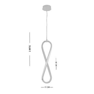 Foto 5 | Lámpara Colgante Led Elemento Luxica Lighting Cromo