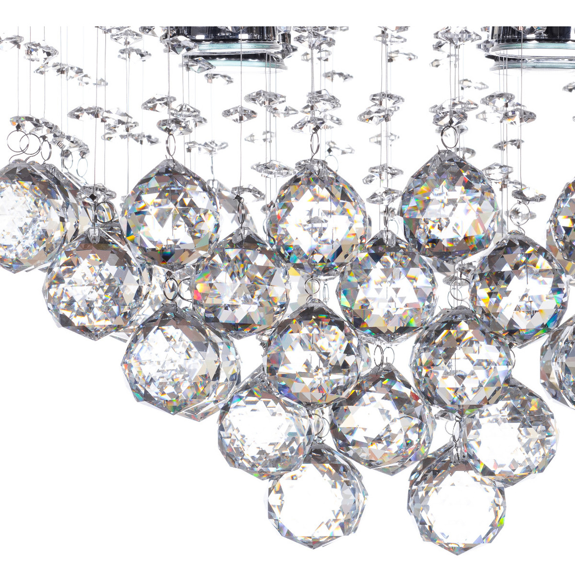 Foto 2 | Candil Colgante Gamalux Williams Krystal Vertice De 4 Luces