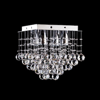 Foto 3 | Candil Colgante Gamalux Williams Krystal Vertice De 4 Luces