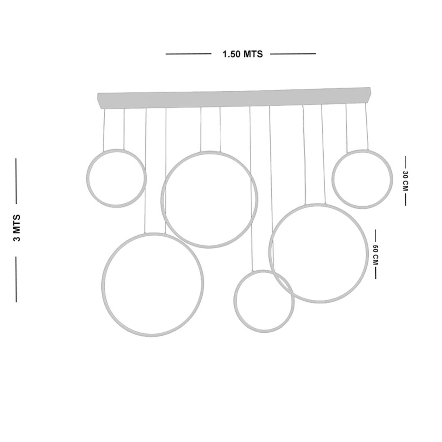 Foto 5 | Lámpara Candil Luxica Lighting Cromo