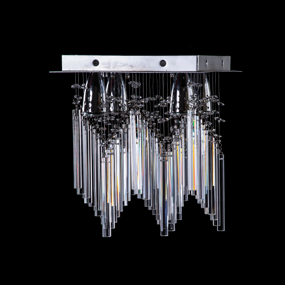 Foto 4 pulgar | Candil Colgante Gamalux Williams Krystal York De 4 Luces