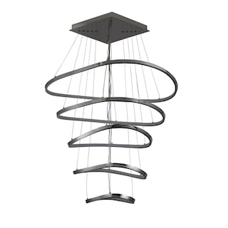 Foto 3 | Lámpara Candil Colgante Led Ripple Luxica Lighting Cromo