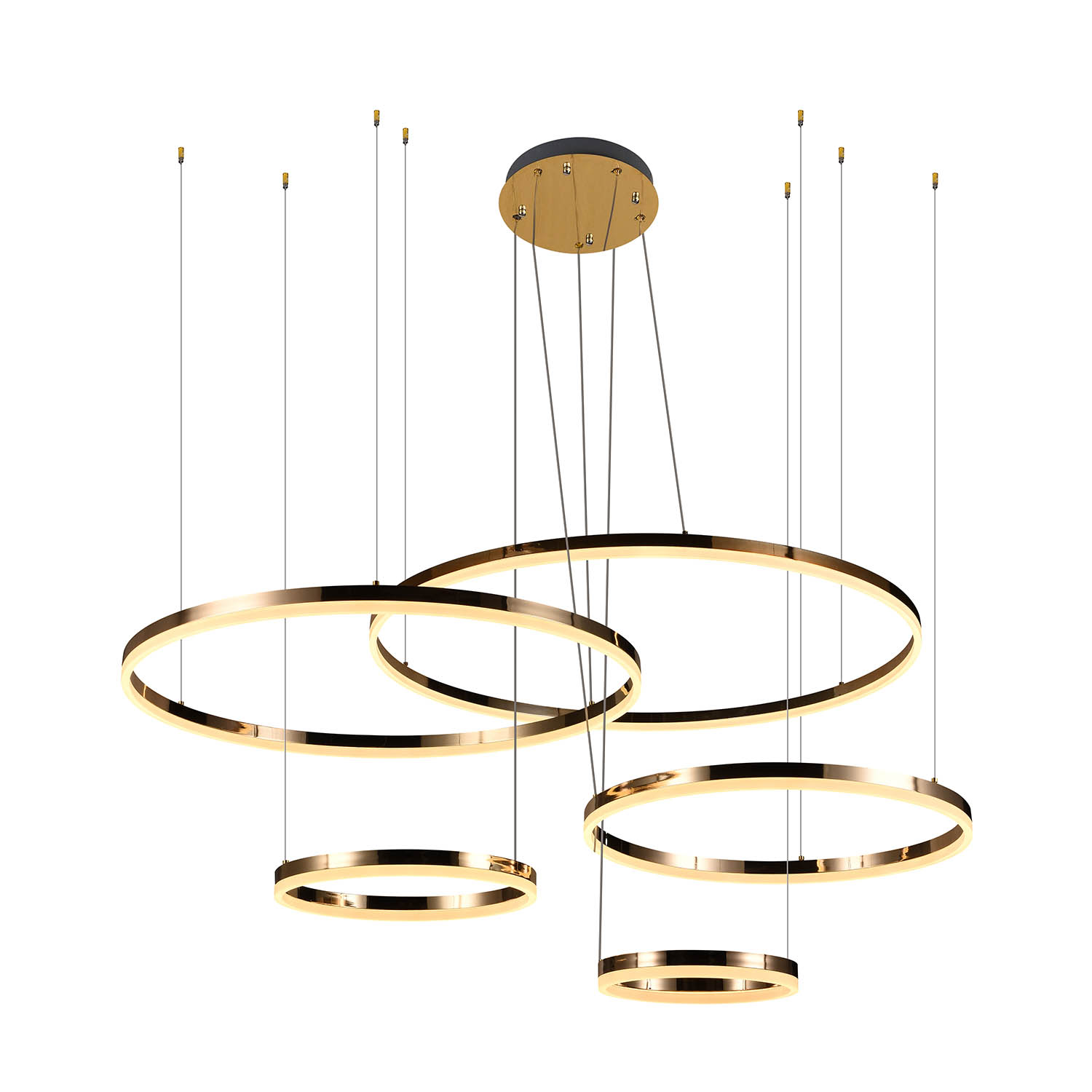 Foto 2 pulgar | Lámpara Candil Colgante Led Harmony Luxica Lighting Dorado