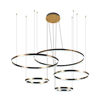 Foto 2 | Lámpara Candil Colgante Led Harmony Luxica Lighting Dorado