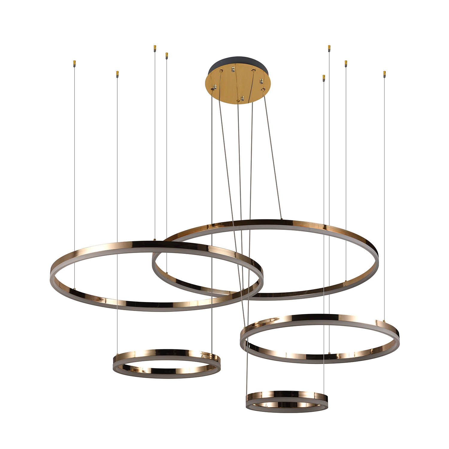Foto 4 pulgar | Lámpara Candil Colgante Led Harmony Luxica Lighting Dorado
