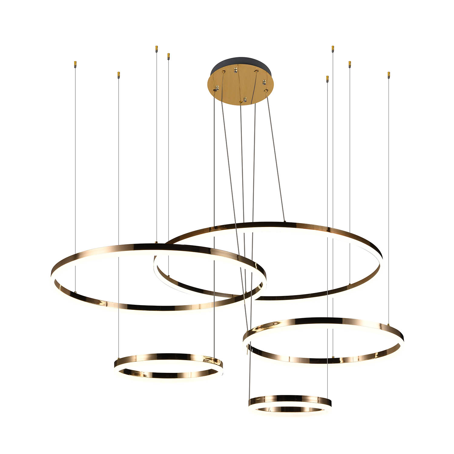 Foto 5 pulgar | Lámpara Candil Colgante Led Harmony Luxica Lighting Dorado