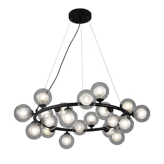 Foto 2 | Lampara Candil Colgante Esferas De Cristal Donna Luxica Lighting Negro