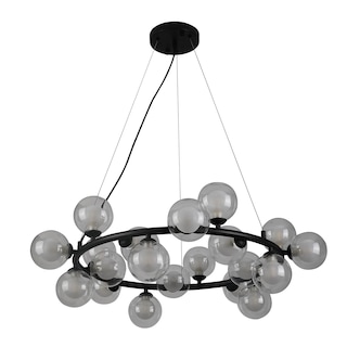 Foto 3 | Lampara Candil Colgante Esferas De Cristal Donna Luxica Lighting Negro