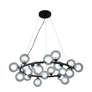 Foto 4 | Lampara Candil Colgante Esferas De Cristal Donna Luxica Lighting Negro