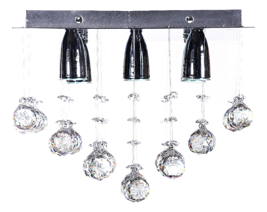 Foto 1 | Candil Colgante Gamalux Williams Krystal Plafón De 5 Luces