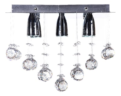 Foto 1 | Candil Colgante Gamalux Williams Krystal Plafón De 5 Luces
