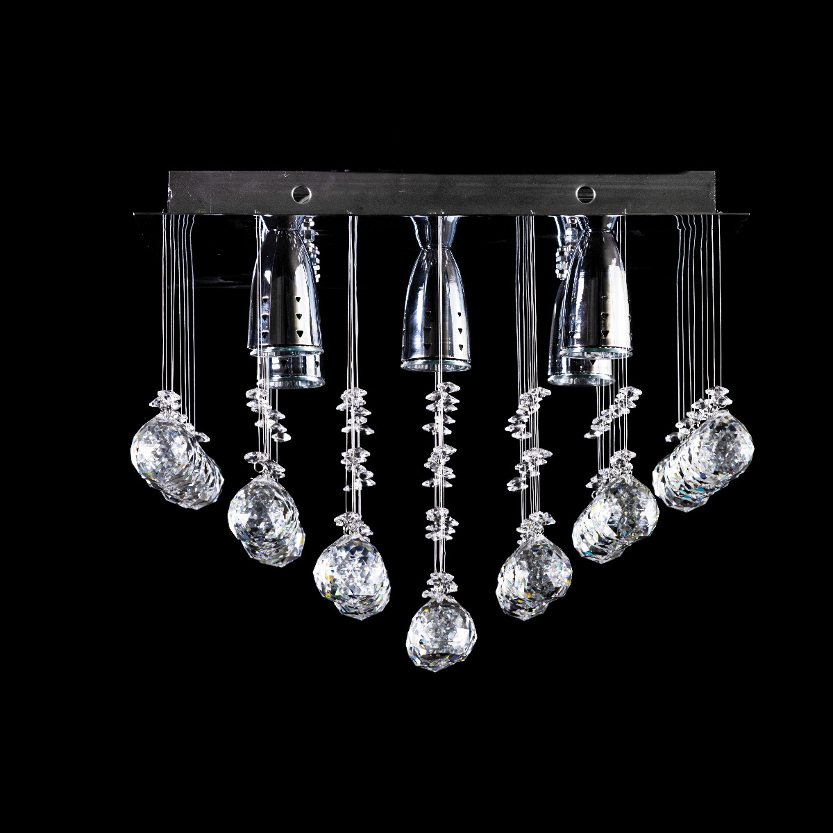 Foto 4 pulgar | Candil Colgante Gamalux Williams Krystal Plafón De 5 Luces