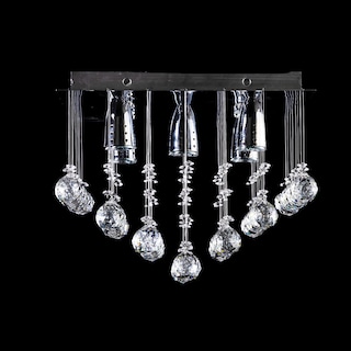 Foto 3 | Candil Colgante Gamalux Williams Krystal Plafón De 5 Luces