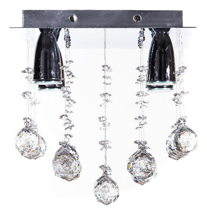 Foto 1 | Candil Colgante Gamalux Williams Krystal Plafón De 4 Luces