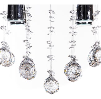 Foto 2 | Candil Colgante Gamalux Williams Krystal Plafón De 4 Luces