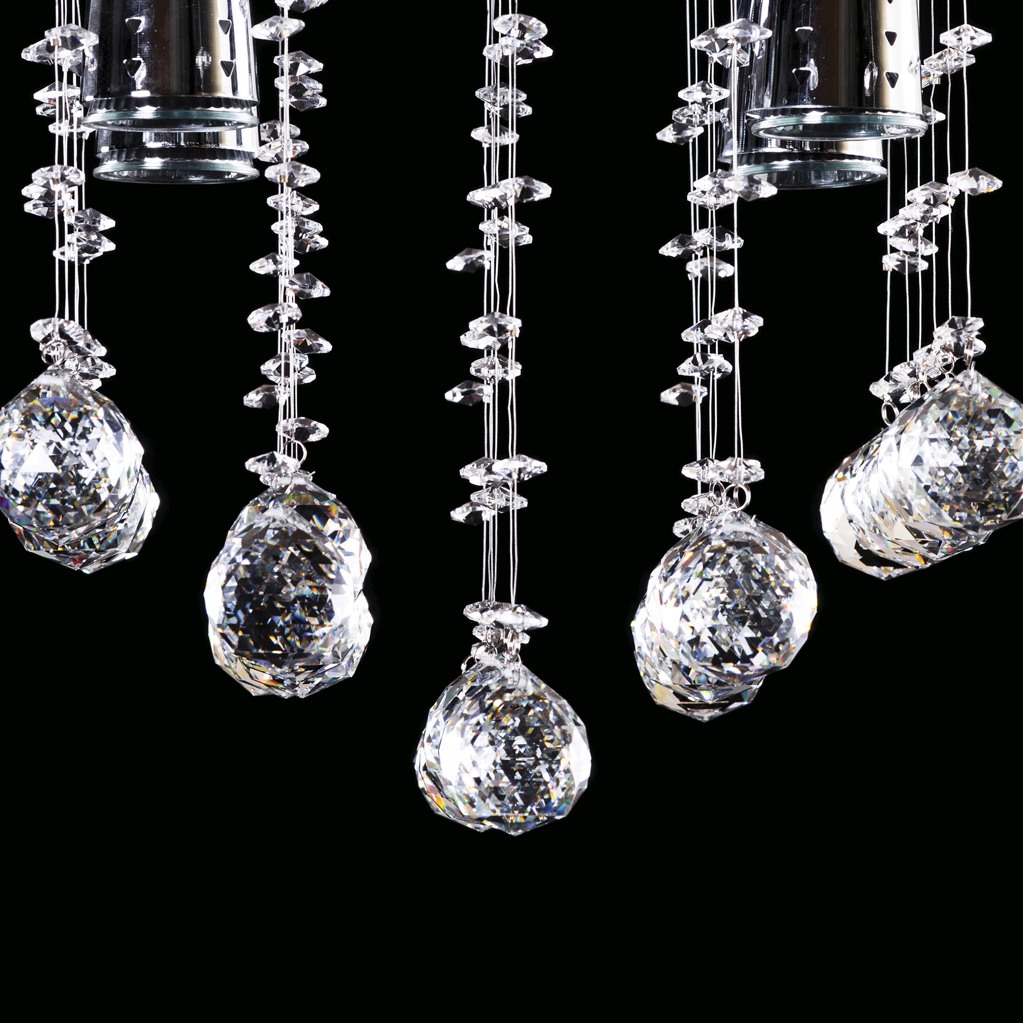 Foto 4 | Candil Colgante Gamalux Williams Krystal Plafón De 4 Luces