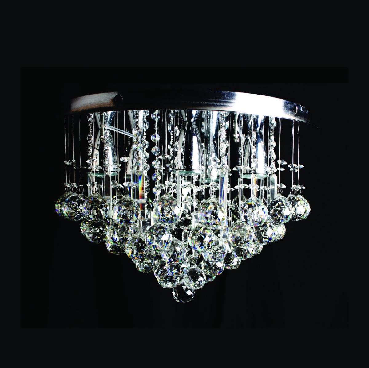 Foto 3 | Candil Colgante Gamalux Williams Krystal Pastel De 4 Luces
