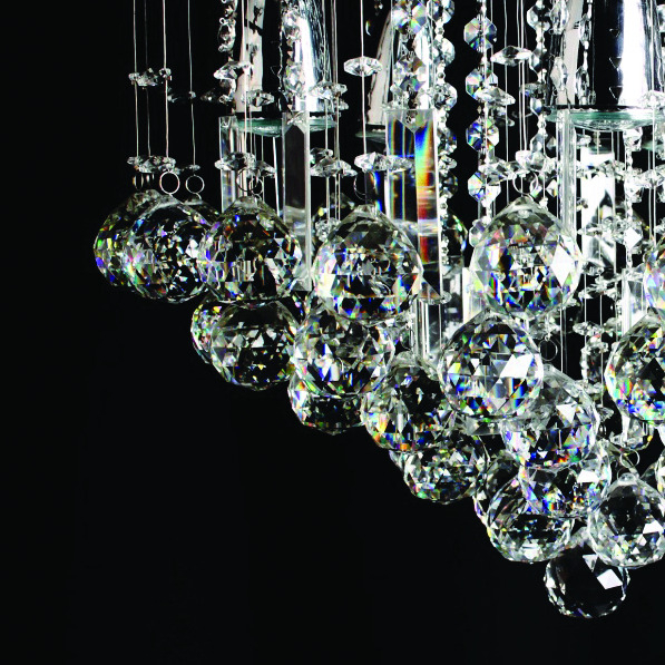 Foto 5 pulgar | Candil Colgante Gamalux Williams Krystal Pastel De 4 Luces
