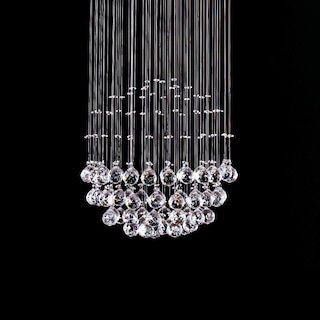 Foto 4 | Candil Colgante Gamalux Williams Krystal Doble Esfera De 5 Luces