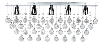 Foto 1 | Candil Colgante Gamalux Williams Krystal Texas de 5 Luces