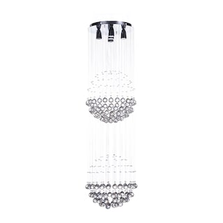 Foto 1 | Candil Colgante Gamalux Williams Krystal Dos Esferas 5 Luces