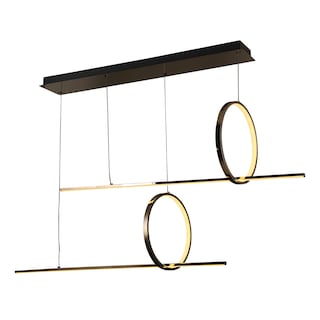 Foto 1 | Lámpara Colgante Led Odette Luxica Lighting Dorada